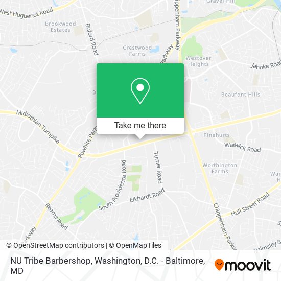 NU Tribe Barbershop map