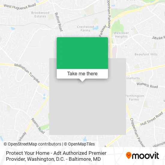 Protect Your Home - Adt Authorized Premier Provider map