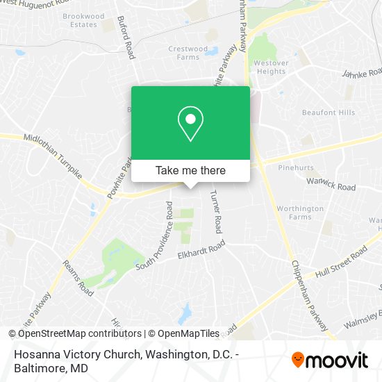Hosanna Victory Church map
