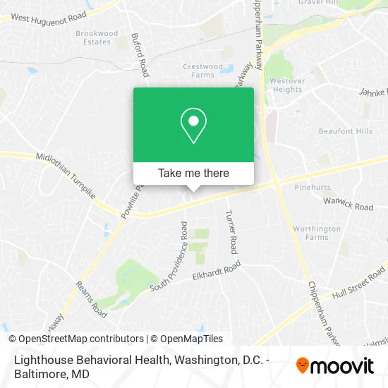 Lighthouse Behavioral Health map