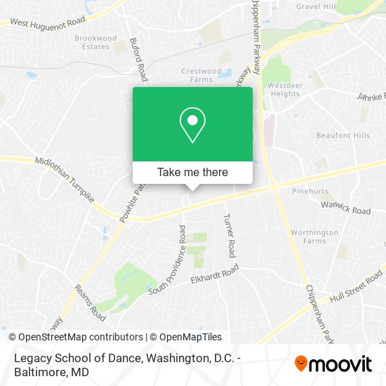 Legacy School of Dance map