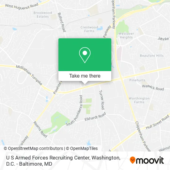Mapa de U S Armed Forces Recruiting Center