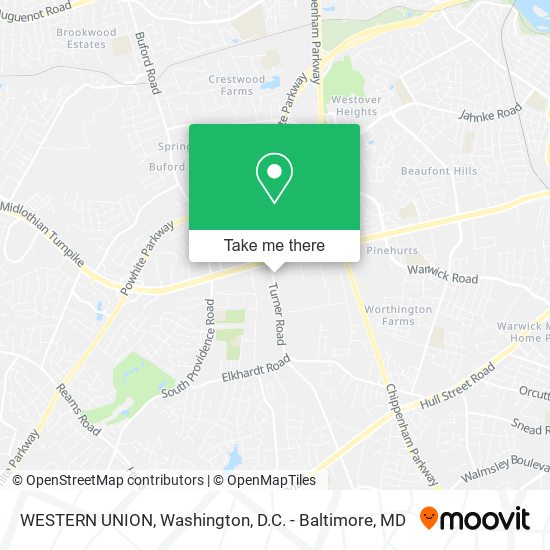Mapa de WESTERN UNION