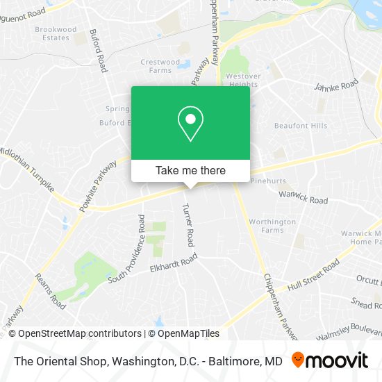 The Oriental Shop map