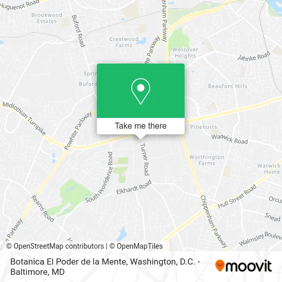 Botanica El Poder de la Mente map