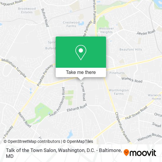 Talk of the Town Salon map