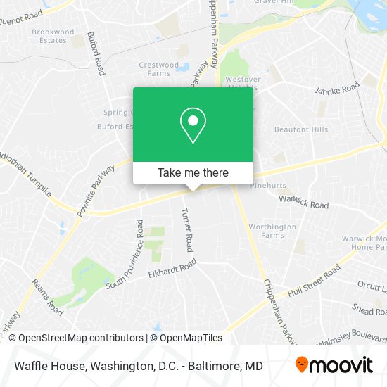 Waffle House map