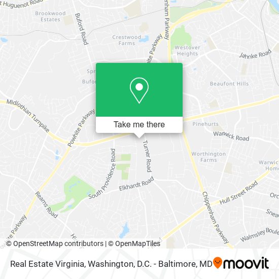 Real Estate Virginia map