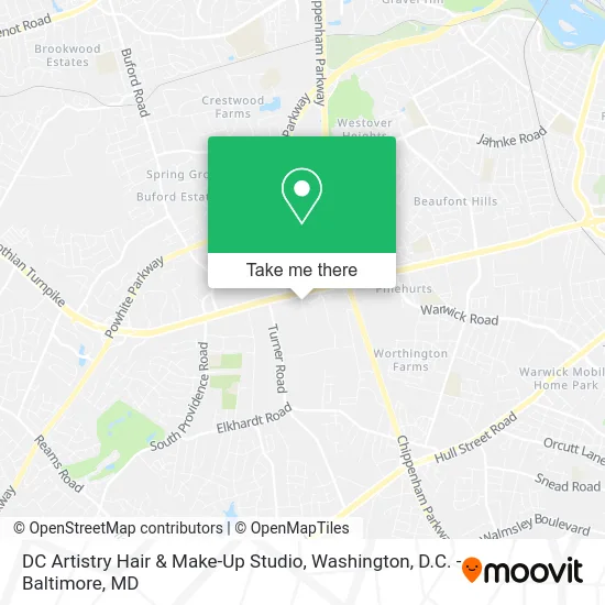 DC Artistry Hair & Make-Up Studio map