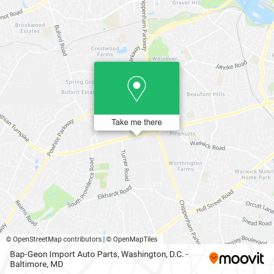 Bap-Geon Import Auto Parts map