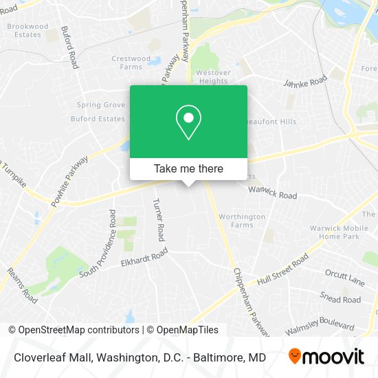 Cloverleaf Mall map