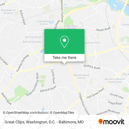 Great Clips map