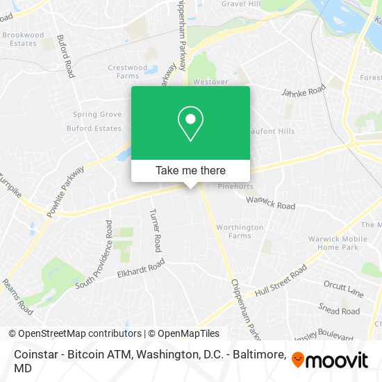 Coinstar - Bitcoin ATM map