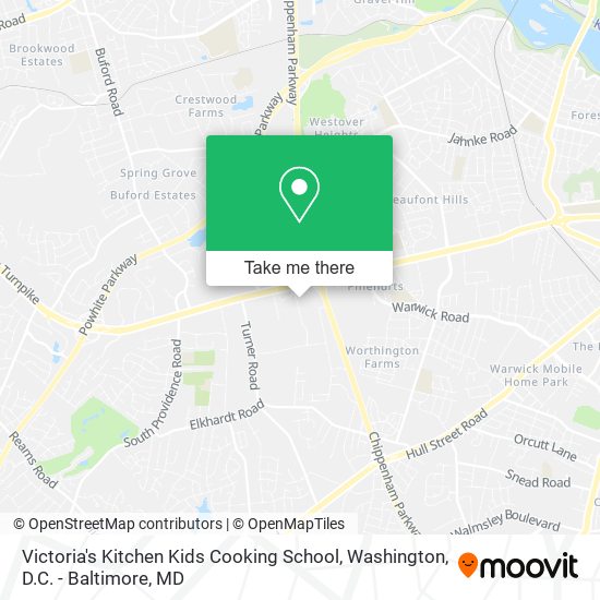 Victoria's Kitchen Kids Cooking School map