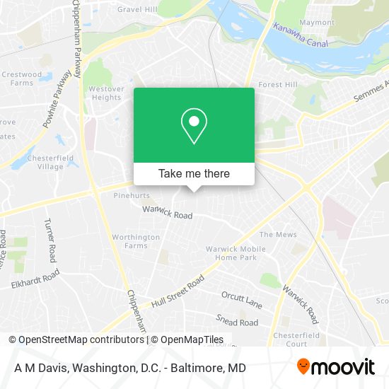 Mapa de A M Davis