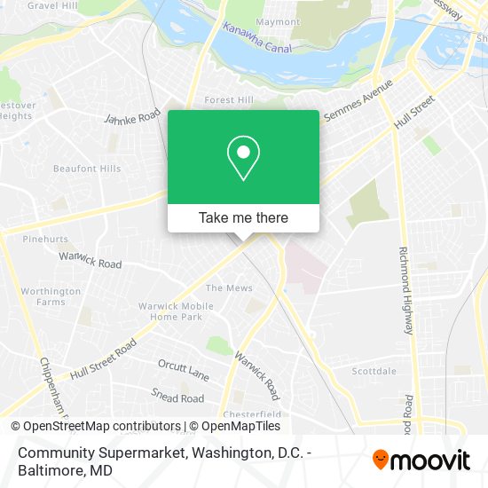 Community Supermarket map