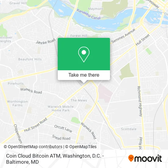 Coin Cloud Bitcoin ATM map