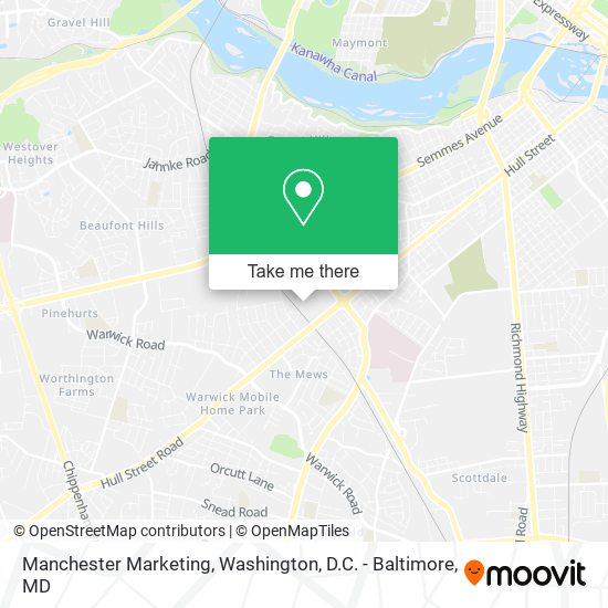 Mapa de Manchester Marketing