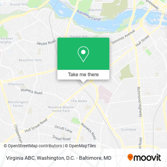 Virginia ABC map