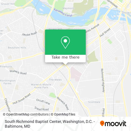 South Richmond Baptist Center map