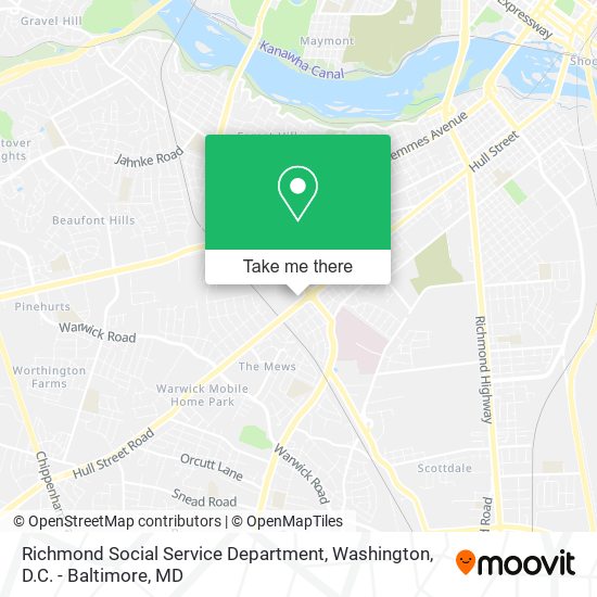 Mapa de Richmond Social Service Department