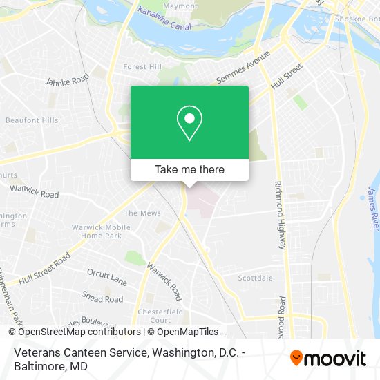 Mapa de Veterans Canteen Service