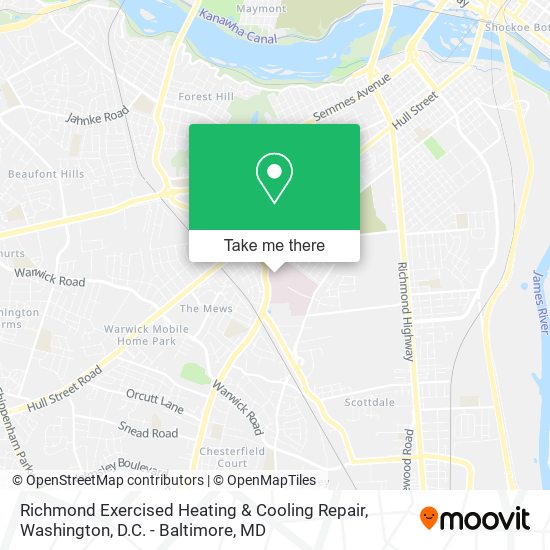 Mapa de Richmond Exercised Heating & Cooling Repair