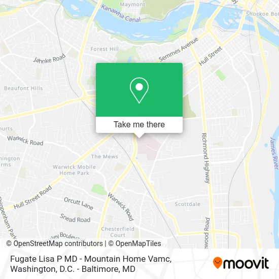 Fugate Lisa P MD - Mountain Home Vamc map
