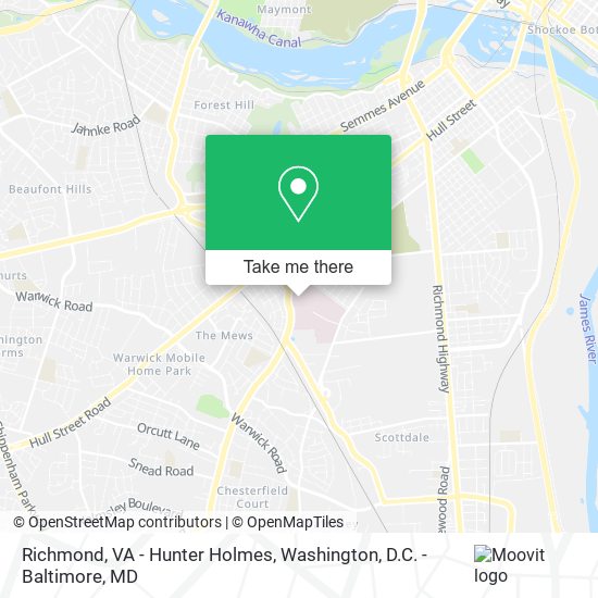 Richmond, VA - Hunter Holmes map