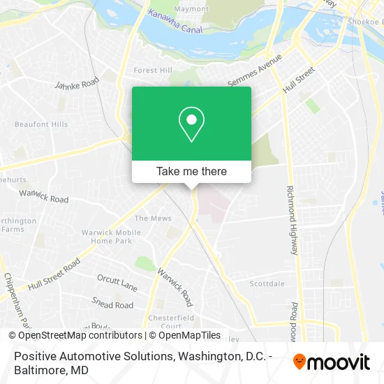 Positive Automotive Solutions map