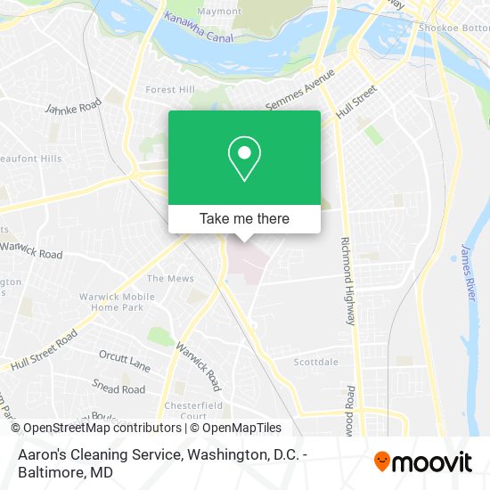 Mapa de Aaron's Cleaning Service