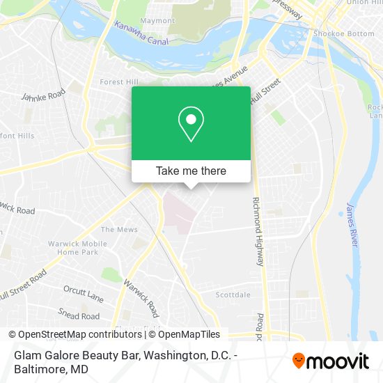 Glam Galore Beauty Bar map