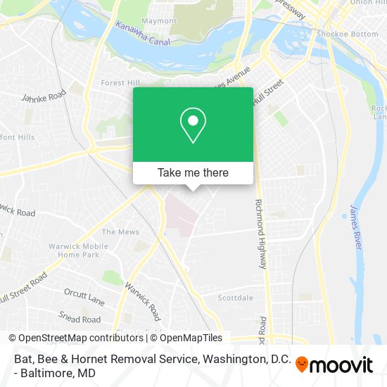 Mapa de Bat, Bee & Hornet Removal Service