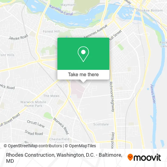 Rhodes Construction map