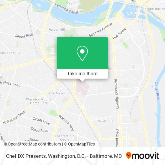 Chef DX Presents map