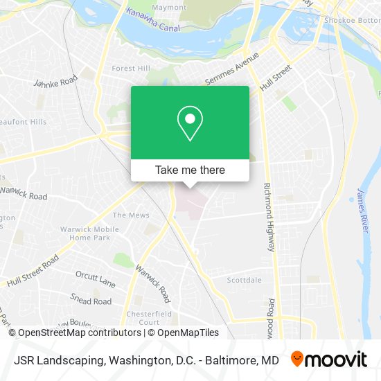 JSR Landscaping map