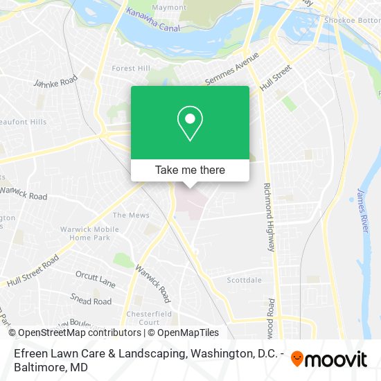 Mapa de Efreen Lawn Care & Landscaping