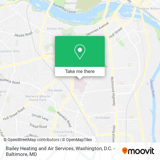 Mapa de Bailey Heating and Air Services