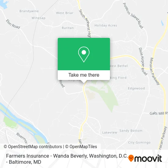 Farmers Insurance - Wanda Beverly map