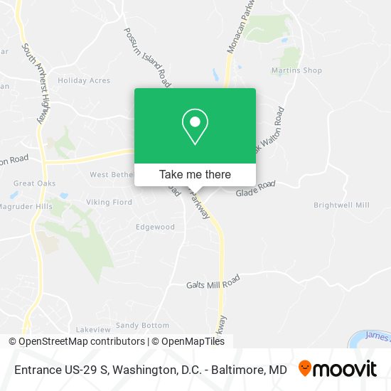 Mapa de Entrance US-29 S