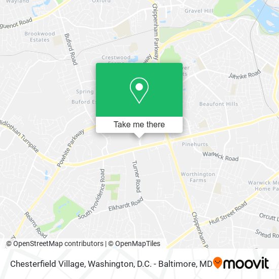 Chesterfield Village map