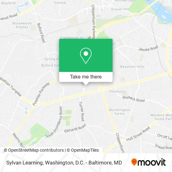 Sylvan Learning map