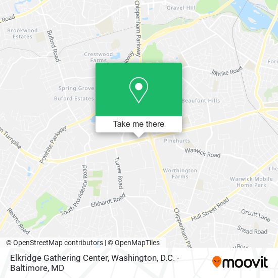 Elkridge Gathering Center map