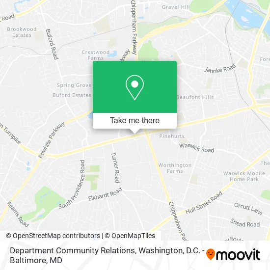 Department Community Relations map