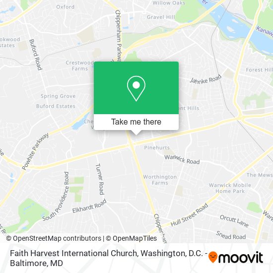 Faith Harvest International Church map