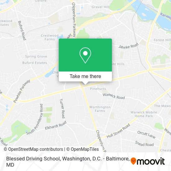 Blessed Driving School map