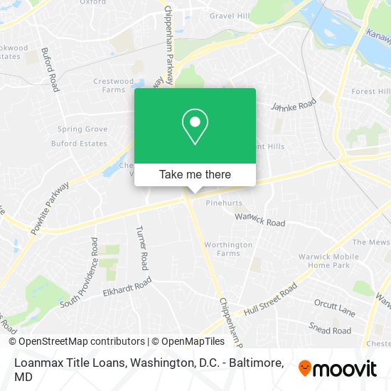 Loanmax Title Loans map
