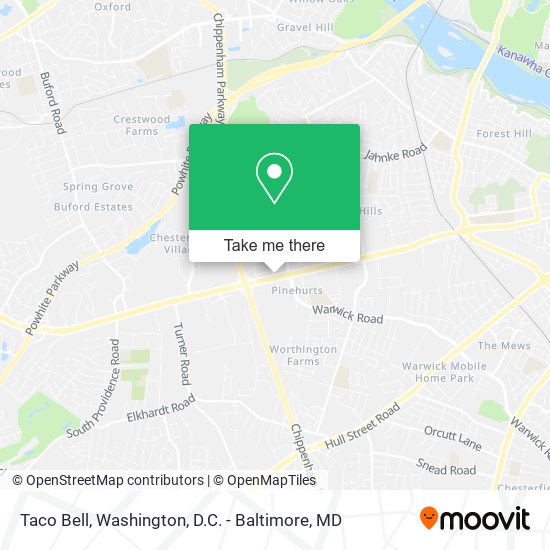Taco Bell map