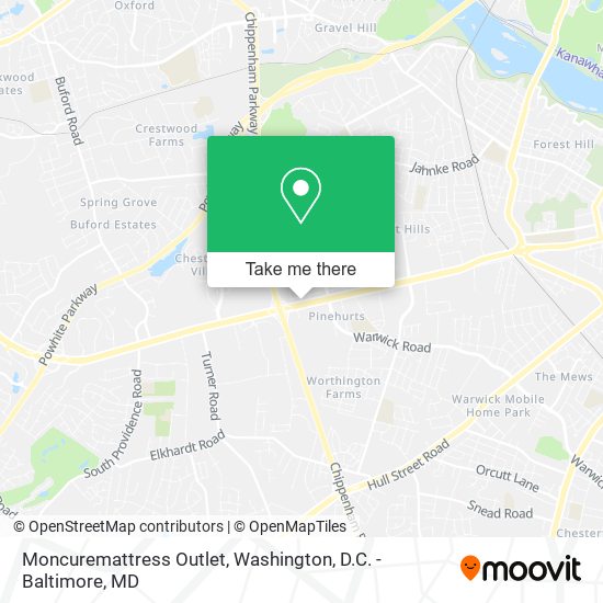 Mapa de Moncuremattress Outlet