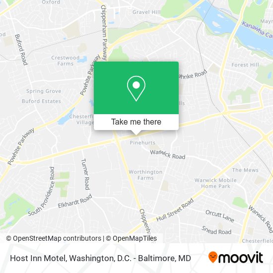 Mapa de Host Inn Motel